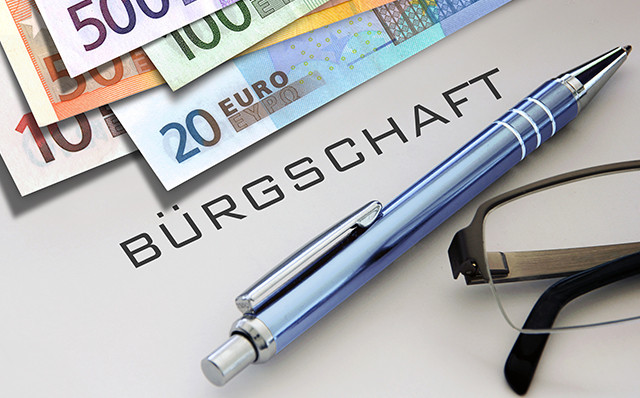 Bürgschaft Geldscheine