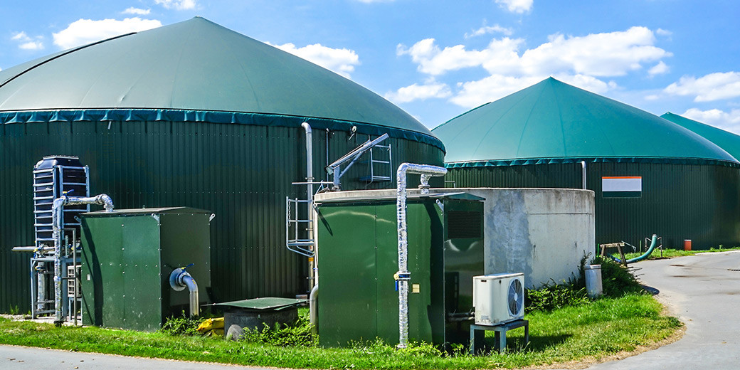 Zwei Biogasanlagen
