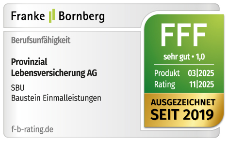 Franke & Bornberg Siegel Note FFF für die SBU Baustein Einmalleistungen